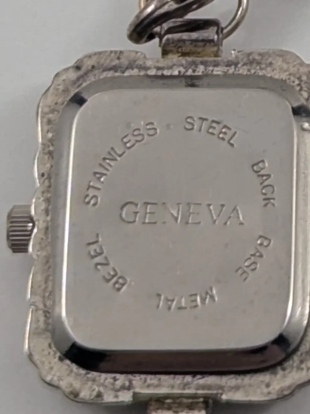 Classic Geneva Elite Bracelet Watch, Glass & Metal Bead Band